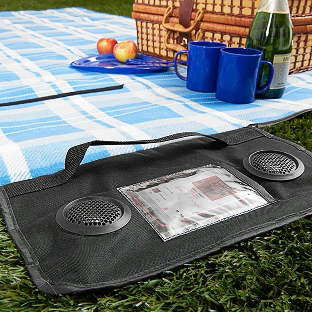 CYLO 2-in-1 Picnic Blanket Portable Bluetooth Speaker w Handle BRAND NEW